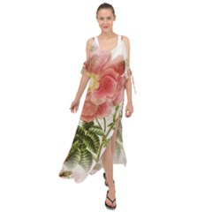 Flowers-102 Maxi Chiffon Cover Up Dress