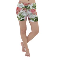 Flowers-102 Lightweight Velour Yoga Shorts