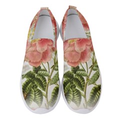 Flowers-102 Women s Slip On Sneakers