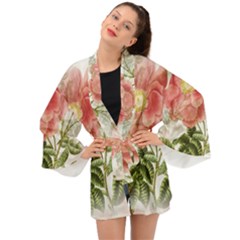 Flowers-102 Long Sleeve Kimono