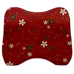 Flowers-106 Velour Head Support Cushion by nateshop