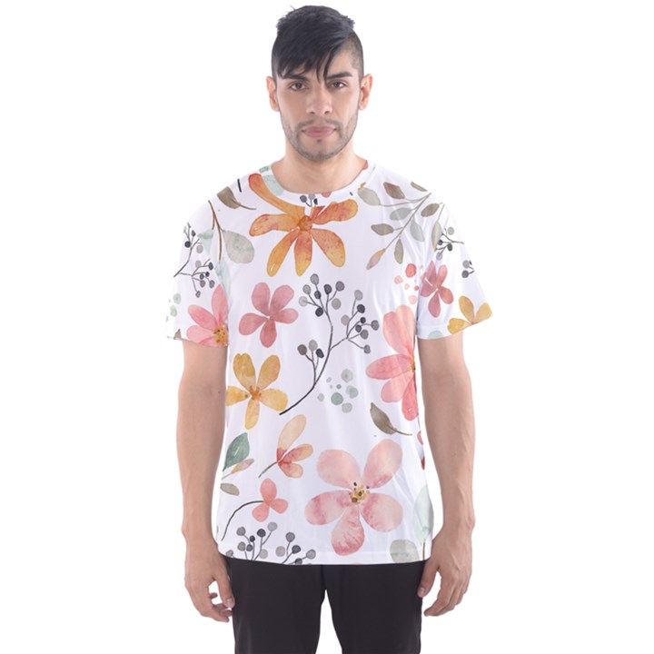 Flowers-107 Men s Sport Mesh Tee