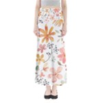 Flowers-107 Full Length Maxi Skirt