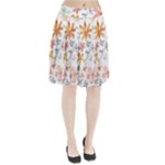 Flowers-107 Pleated Skirt
