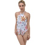 Flowers-107 Go with the Flow One Piece Swimsuit