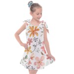 Flowers-107 Kids  Tie Up Tunic Dress