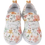 Flowers-107 Kids  Velcro Strap Shoes