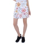 Flowers-107 Tennis Skirt