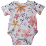 Flowers-107 Baby Short Sleeve Bodysuit