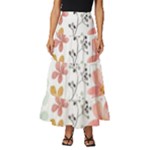 Flowers-107 Tiered Ruffle Maxi Skirt