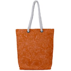 Orange-chaotic Full Print Rope Handle Tote (small) by nateshop