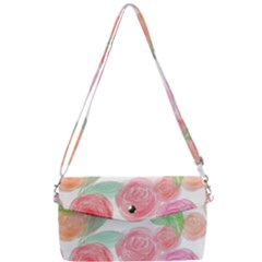 Roses-50 Removable Strap Clutch Bag by nateshop