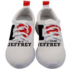 I Love Jeffrey Kids Athletic Shoes by ilovewhateva