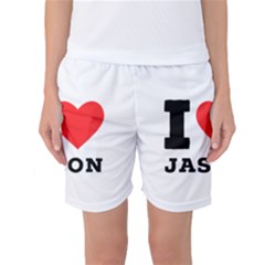 I Love Jason Women s Basketball Shorts by ilovewhateva