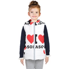 I Love Jason Kids  Hooded Puffer Vest by ilovewhateva