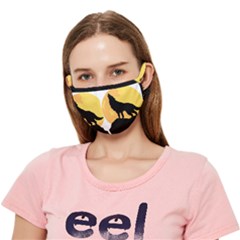 Wolf Wild Animal Night Moon Crease Cloth Face Mask (adult) by Semog4