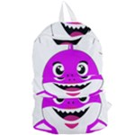 Purple Shark Fish Foldable Lightweight Backpack