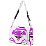 Purple Shark Fish Front Pocket Crossbody Bag