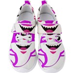 Purple Shark Fish Men s Velcro Strap Shoes
