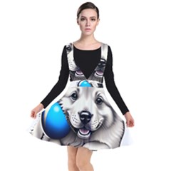 Dog Animal Pet Puppy Pooch Plunge Pinafore Dress by Semog4