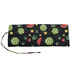 Watermelon Berries Patterns Pattern Roll Up Canvas Pencil Holder (s) by Semog4