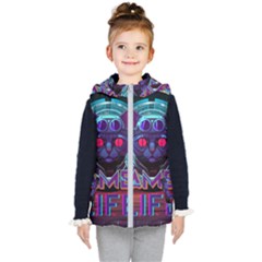 Gamer Life Kids  Hooded Puffer Vest by minxprints