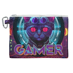 Gamer Life Canvas Cosmetic Bag (xl) by minxprints