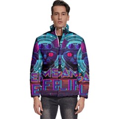 Gamer Life Men s Puffer Bubble Jacket Coat by minxprints