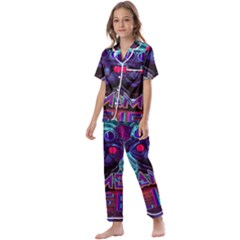 Gamer Life Kids  Satin Short Sleeve Pajamas Set by minxprints
