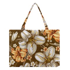 Flowers Pattern Floral Patterns Decorative Art Medium Tote Bag by Semog4