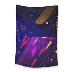 Colorful Abstract Background Creative Digital Art Colorful Geometric Artwork Small Tapestry