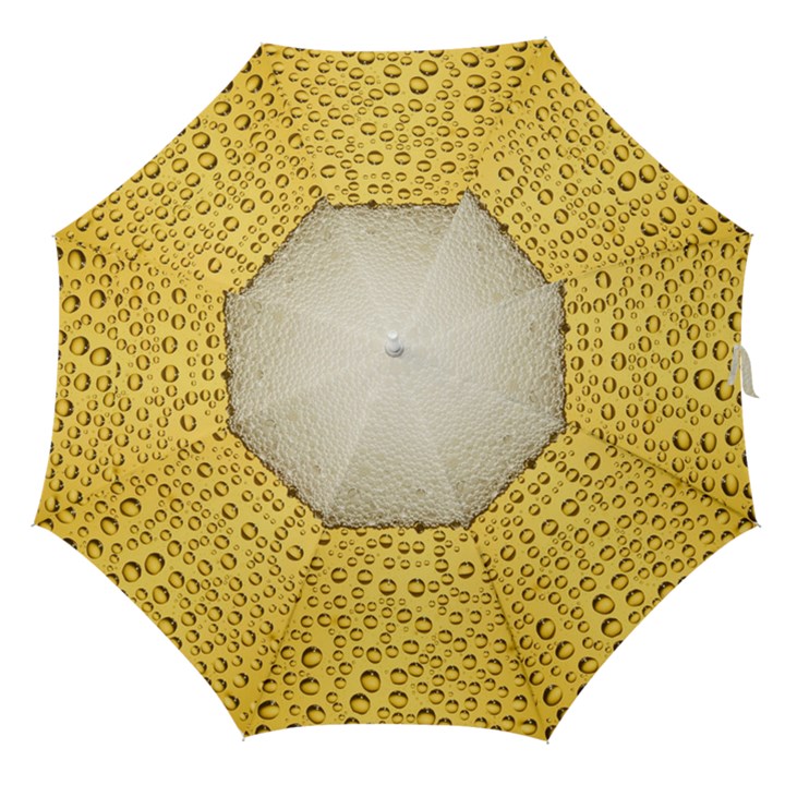 Texture Pattern Macro Glass Of Beer Foam White Yellow Art Straight Umbrellas