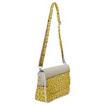 Texture Pattern Macro Glass Of Beer Foam White Yellow Art Shoulder Bag with Back Zipper