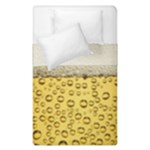 Texture Pattern Macro Glass Of Beer Foam White Yellow Art Duvet Cover Double Side (Single Size)