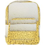 Texture Pattern Macro Glass Of Beer Foam White Yellow Art Full Print Backpack