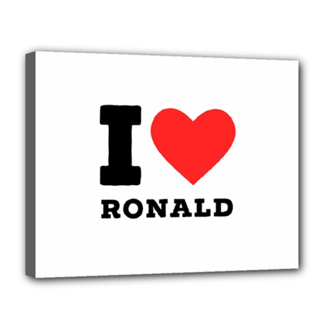 I Love Ronald Canvas 14  X 11  (stretched) by ilovewhateva