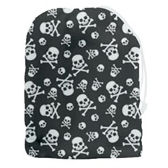 Skull Crossbones Seamless Pattern Holiday-halloween-wallpaper Wrapping Packing Backdrop Drawstring Pouch (3xl) by Ravend