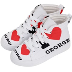 I Love George Kids  Hi-top Skate Sneakers by ilovewhateva