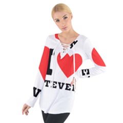 I Love Steven Tie Up Tee by ilovewhateva