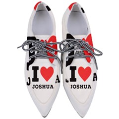 I Love Joshua Pointed Oxford Shoes by ilovewhateva