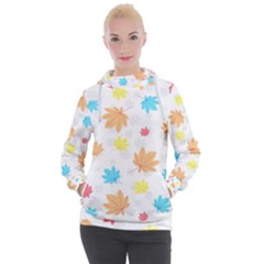 Leaves-141 Women s Hooded Pullover by nateshop