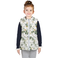 Leaves-142 Kids  Hooded Puffer Vest by nateshop