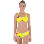 Pattern-yellow - 1 Criss Cross Bikini Set