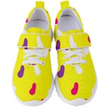 Pattern-yellow - 1 Women s Velcro Strap Shoes