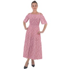 Pink-75 Shoulder Straps Boho Maxi Dress  by nateshop