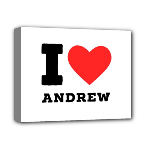 I Love Andrew Deluxe Canvas 14  X 11  (stretched) by ilovewhateva