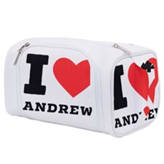I Love Andrew Toiletries Pouch by ilovewhateva