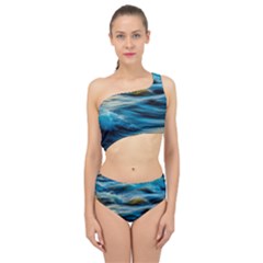 Waves Abstract Waves Abstract Spliced Up Two Piece Swimsuit by Semog4