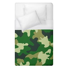 Green Military Background Camouflage Duvet Cover (single Size) by Semog4