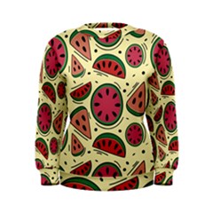 Watermelon Pattern Slices Fruit Women s Sweatshirt by Semog4